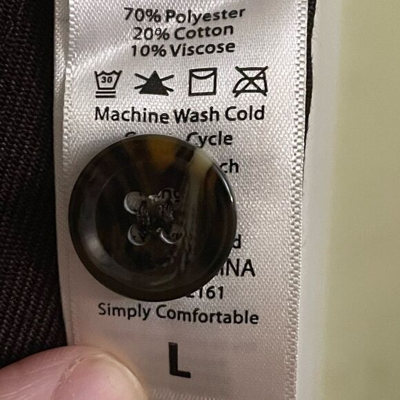 LuLaRoe Women’s Large Brown Abigail Button-Down Long Sleeve Flannel Gorpcore - Picture 12 of 16